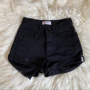 one teaspoon harlets high waisted black shorts